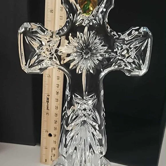 Waterford Crystal Kells Standing Cross - Picture 3 of 7